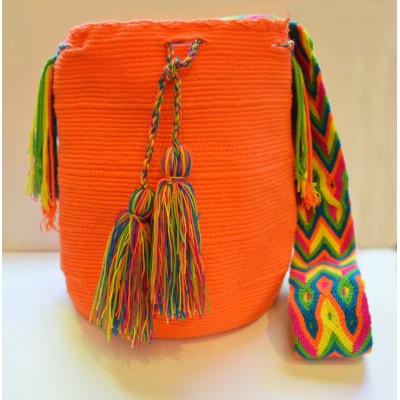 Mochila Un solo Color Wayuu