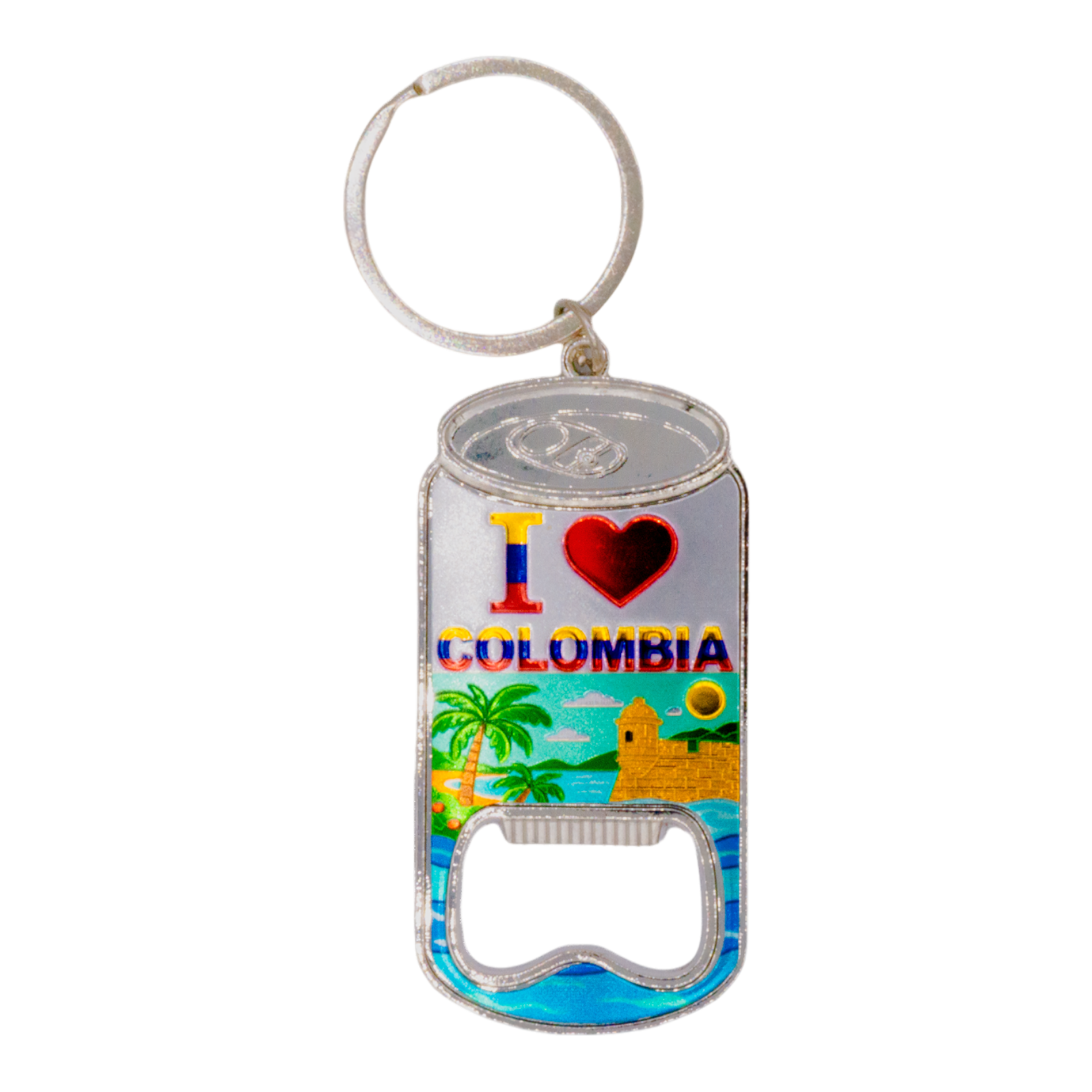 Llavero Lata "I Love Colombia"